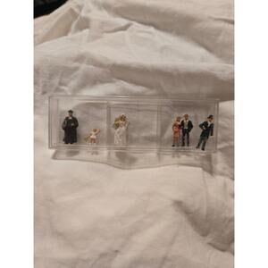 Preiser 1:90 Scale Made in Germany Wedding Set Priest Bride Groom 6 Figures